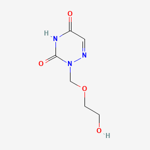 molecular formula C6H9N3O4 B1219165 1-(2-Hydroxyethoxymethyl)-6-azauracil CAS No. 96027-42-8