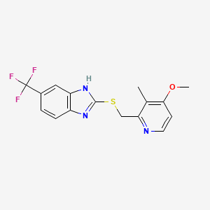 2-((4-Methoxy-3-methyl-2-pyridylmethyl)sulfo)-5-trifluoromethyl-1H-benzimidazole