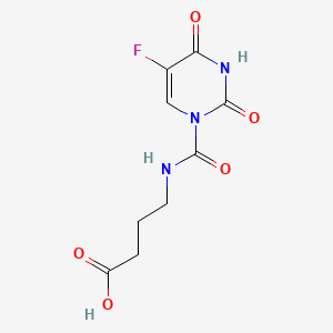 molecular formula C9H10FN3O5 B1219174 1-(3-Carboxypropylcarbamoyl)-5-fluorouracil CAS No. 69519-16-0
