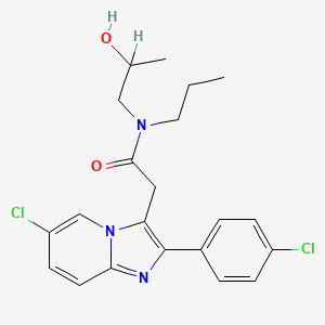 molecular formula C21H23Cl2N3O2 B1219175 SL-83.0912 CAS No. 107814-35-7