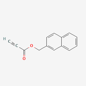 molecular formula C14H10O2 B1219176 2-Propynoic acid, 2-naphthalenylmethyl ester CAS No. 77119-37-0