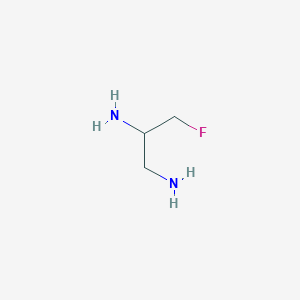 molecular formula C3H9FN2 B1219180 alpha-Monofluoromethylputrescine CAS No. 83306-45-0