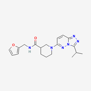 molecular formula C19H24N6O2 B12191870 N-(furan-2-ylmethyl)-1-[3-(propan-2-yl)[1,2,4]triazolo[4,3-b]pyridazin-6-yl]piperidine-3-carboxamide 