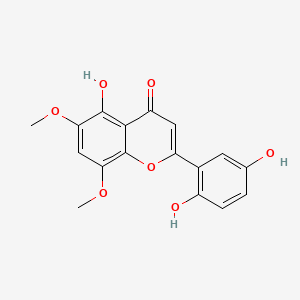 molecular formula C17H14O7 B1219188 2',5,5'-Trihydroxy-7,8-dimethoxyflavone CAS No. 90965-30-3