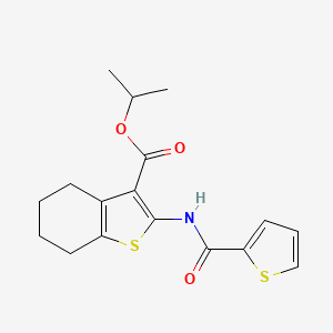 2-[[Oxo(thiophen-2-yl)methyl]amino]-4,5,6,7-tetrahydro-1-benzothiophene-3-carboxylic acid propan-2-yl ester