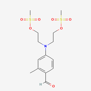molecular formula C14H21NO7S2 B1219195 Dimethane sulfonate CAS No. 56967-08-9