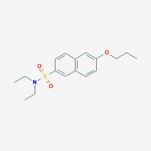 molecular formula C17H23NO3S B12191998 Diethyl[(6-propoxy(2-naphthyl))sulfonyl]amine 