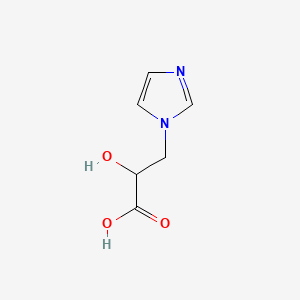 molecular formula C6H8N2O3 B1219203 1-Imidazolelactic acid CAS No. 876-19-7