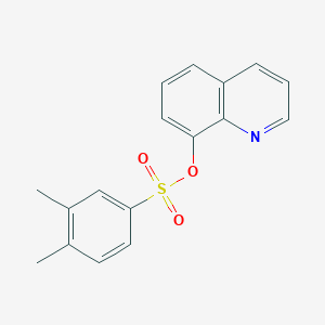 molecular formula C17H15NO3S B12192049 8-Quinolyl 3,4-dimethylbenzenesulfonate 