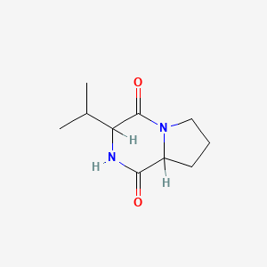 molecular formula C10H16N2O2 B1219212 Cyclo(Pro-Val) CAS No. 5654-87-5