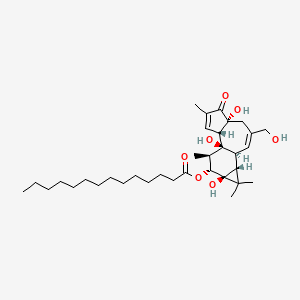 molecular formula C34H54O7 B1219216 Phorbol-12-myristate CAS No. 20839-06-9