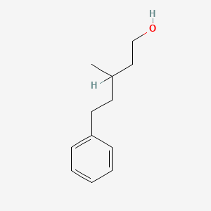 molecular formula C12H18O B1219218 3-Methyl-5-phenylpentan-1-ol CAS No. 55066-48-3