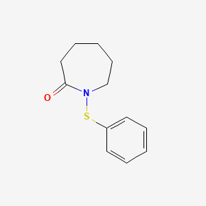 molecular formula C12H15NOS B1219224 2H-Azepin-2-one, hexahydro-1-(phenylthio)- CAS No. 36452-23-0