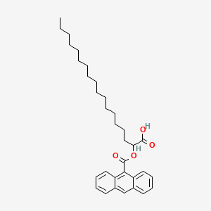 molecular formula C33H44O4 B1219245 2-(9-蒽酰氧基)硬脂酸 CAS No. 78447-89-9
