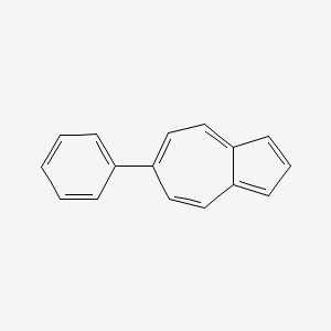 molecular formula C16H12 B1219249 Azulene, 6-phenyl- CAS No. 23781-82-0