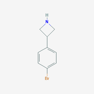 molecular formula C9H10BrN B121925 3-(4-Bromophenyl)azetidine CAS No. 7215-01-2