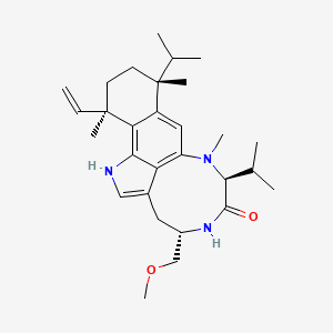 molecular formula C29H43N3O2 B1219251 橄榄素 CAS No. 90297-52-2