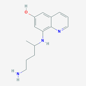 molecular formula C14H19N3O B1219255 8-((5-Aminopentan-2-yl)amino)quinolin-6-ol CAS No. 80038-07-9