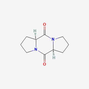 molecular formula C10H14N2O2 B1219259 (3S,9S)-1,7-Diazatricyclo[7.3.0.03,7]dodecane-2,8-dione CAS No. 6708-06-1
