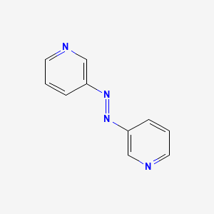 molecular formula C10H8N4 B1219265 Pyridine, 3,3'-azobis- CAS No. 2633-01-4