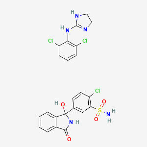 molecular formula C23H20Cl3N5O4S B1219266 Clonidine hydrochloride and chlorthalidone CAS No. 8067-84-3