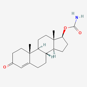 molecular formula C20H29NO3 B1219271 17beta-Aminocarbonyloxy-4-androsten-3-one CAS No. 34385-95-0