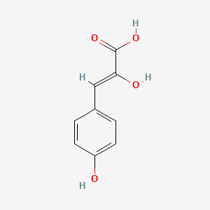 molecular formula C9H8O4 B1219286 2-羟基-3-(4-羟基苯基)丙烯酸 CAS No. 10589-28-3