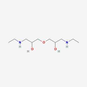 molecular formula C10H24N2O3 B1219291 1-(Ethylamino)-3-[3-(ethylamino)-2-hydroxypropoxy]-2-propanol 
