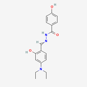 molecular formula C18H21N3O3 B1219301 4-Hydroxy-benzoic acid (4-diethylamino-2-hydroxy-benzylidene)hydrazide 