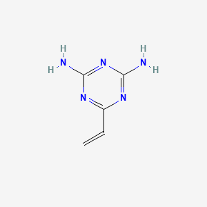 molecular formula C5H7N5 B1219306 2-Vinyl-4,6-diamino-1,3,5-triazine CAS No. 3194-70-5
