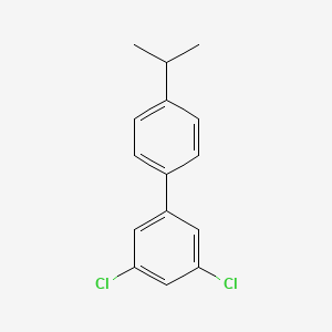 molecular formula C15H14Cl2 B1219317 3,5-Dichloro-4'-isopropylbiphenyl CAS No. 74338-50-4