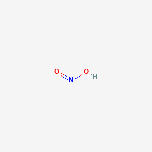 molecular formula HNO2 B1219327 亚硝酸 CAS No. 7782-77-6