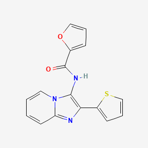 molecular formula C16H11N3O2S B12193306 N-[2-(thiophen-2-yl)imidazo[1,2-a]pyridin-3-yl]furan-2-carboxamide 