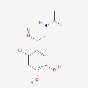 molecular formula C11H16ClNO3 B1219343 p-Chloroisoprenaline CAS No. 77145-71-2