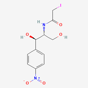molecular formula C11H13IN2O5 B1219347 Monoiodoamphenicol CAS No. 40027-73-4