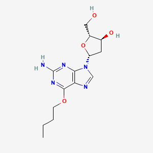 B1219348 O(6)-n-Butyldeoxyguanosine CAS No. 50704-48-8