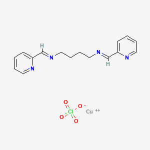 molecular formula C16H18ClCuN4O4+ B1219357 Copper-putrescine-pyridine CAS No. 90149-40-9