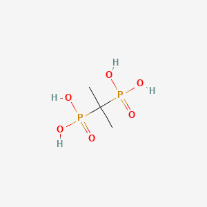 molecular formula C3H10O6P2 B1219358 Isopropylidenediphosphonic acid CAS No. 6145-32-0