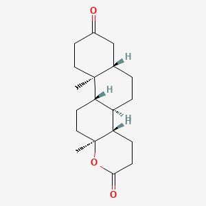 B1219359 1,2,4,5-Tetrahydrotestolactone CAS No. 7801-32-3