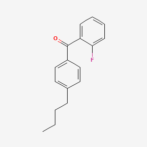 molecular formula C17H17FO B1219382 4-Butyl-2'-fluorobenzophenone CAS No. 64357-33-1