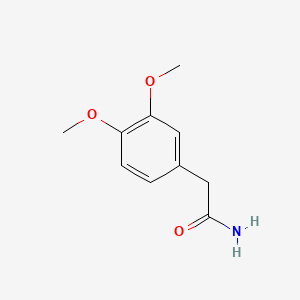 molecular formula C10H13NO3 B1219393 2-(3,4-Dimethoxyphenyl)acetamide CAS No. 5663-56-9