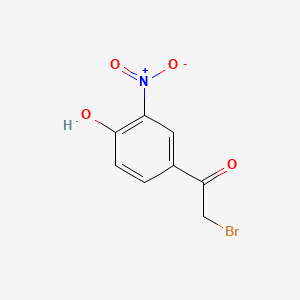molecular formula C8H6BrNO4 B1219395 2-BROMO-4'-HYDROXY-3'-NITROACETOPHENONE CAS No. 5029-61-8