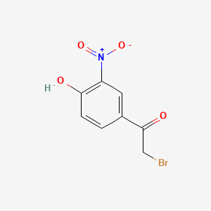 molecular formula C8H6BrNO4 B1219395 Ethanone, 2-bromo-1-(4-hydroxy-3-nitrophenyl)- CAS No. 5029-61-8