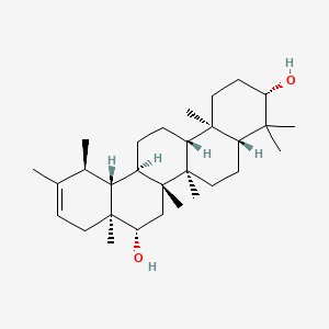 molecular formula C30H50O2 B1219398 4,4,6a,6b,8a,11,12,14b-octamethyl-2,3,4a,5,6,6a,7,8,9,12,12a,13,14,14a-tetradecahydro-1H-picene-3,8-diol CAS No. 20554-95-4