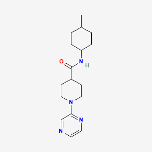 molecular formula C17H26N4O B1219409 N-(4-methylcyclohexyl)-1-(2-pyrazinyl)-4-piperidinecarboxamide 