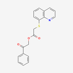 2-(8-Quinolinylthio)acetic acid phenacyl ester