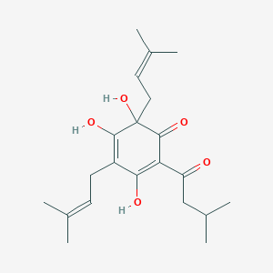 molecular formula C21H30O5 B1219412 (R)-Humulone 