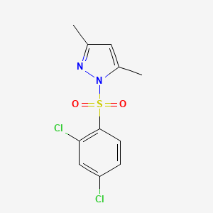 molecular formula C11H10Cl2N2O2S B12194243 1-[(3,5-Dimethylpyrazolyl)sulfonyl]-2,4-dichlorobenzene 