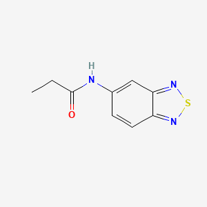 molecular formula C9H9N3OS B12194305 N-(2,1,3-benzothiadiazol-5-yl)propanamide CAS No. 889940-15-2