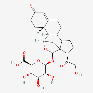 molecular formula C27H36O11 B1219431 Aldosterone 18-glucuronide CAS No. 3604-86-2